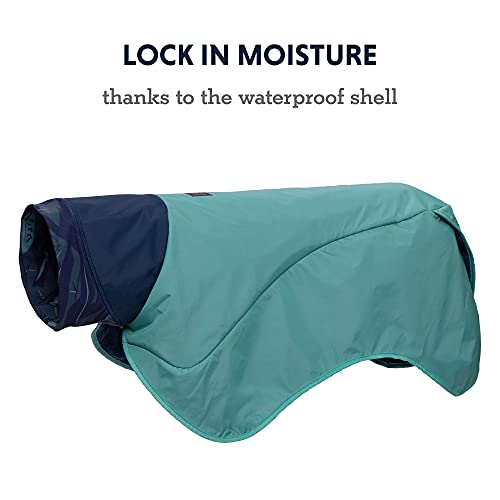 RUFFWEAR Dirtbag Dog Towel, Post-Walk Absorbant Coat to Protect Your Car & Home from Muddy Dogs, X-Large, Aurora Teal - Image 4