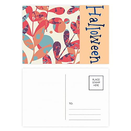 Cartes postales pour Halloween haut de gamme lot de 20 illustrations fleurs d'automne