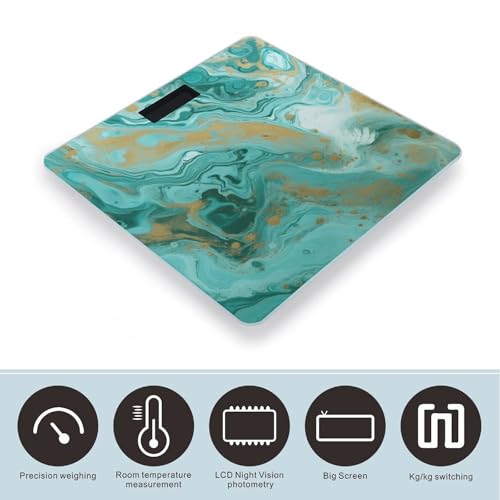 Báscula digital de baño capacidad 400 lb pantalla LED miniatura 3