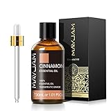 MAYJAM Aceites Esenciale de Canela 30 ml, 100% Naturales Puros, Aceite Esencial de Aromaterapia de Grado Terapéutico, Aceite Esenciales para Humidificador, Difusor, Regalos Perfectos