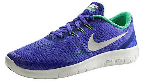Nike Unisex-Kinder Free RN Laufschuhe, Blau (Paramount Blue/Stadium Green/Off White/Pure Platinum)