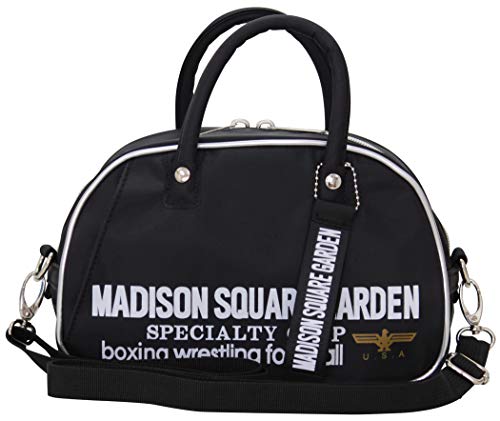 MADISON SQUARE GARDEN ミニボストンショルダー マジソンバック マディソンバッグ レディース 斜めがけ 斜め掛け オシャレ 使いやすい 軽量【ブラック】 MADISON SQUARE GARDEN ミニボストンショルダー マジソンバック マディソンバッグ レディース 斜めがけ 斜め掛け オシャレ 使いやすい 軽量【ブラック】