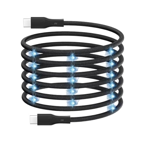 Mubitech Cable de carga USB C tipo C magnético de 65 W Carga rápi...