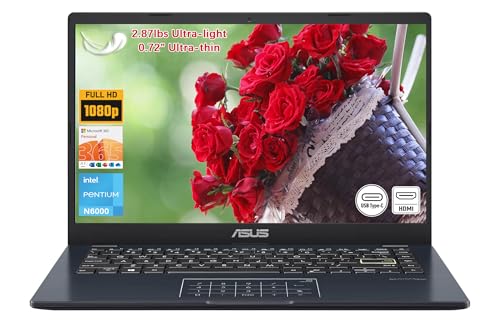 ASUS Laptop Vivobook Go de 14 polegadas FHD, Intel Pentium N6000 ...