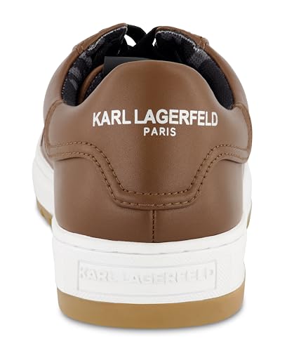 Image of Karl Lagerfeld Mens Leather Two Tone Sole Sneaker
