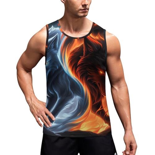 Supdreamc Hip-Hop Vest T-Shirts for Men Boys Teens Adult, Slim Fit T-Shirts