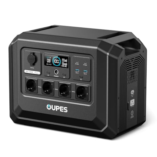 OUPES Mega 1 Lite Tragbare Powerstation 2000W, 1024Wh Solargenerator
