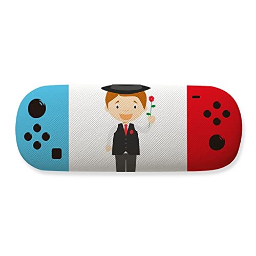 Étui de rangement lunettes motif dessin animé Argentine Black Suit original