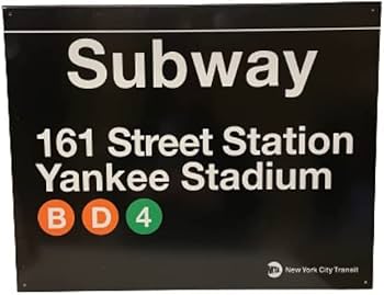 Amazon.co.jp: ヤンキースタジアム 地下鉄標識 - MTA公式ライセンス Amazon.co.jp: ヤンキースタジアム 地下鉄標識 - MTA公式ライセンス