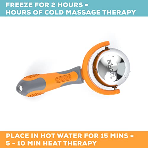 Sub·zero Cryosphere Cold Massage Therapy Ball | Portable Fitness Ice Roller Ball For Pain Relief, Inflammation, Sprain, Spasm, Stiffness (Orange) #TOP1