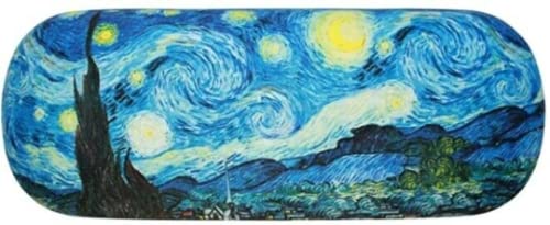 Vincent Van Gogh Painting Art Premium Quality Starry Night Eyeglass Case And Matching Microfiber Eyeglass Cleaning Cloth #TOP2