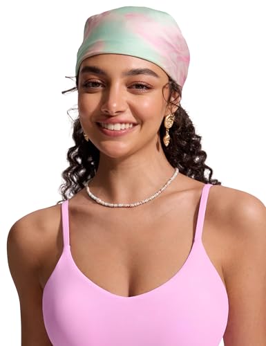 Image of CRZ YOGA V Shaped Longline Bikini Tops | Built-in Pads, A-D Cup, Cropped, Adjustable Spaghetti Straps, Swim, Bathing Suit for Women