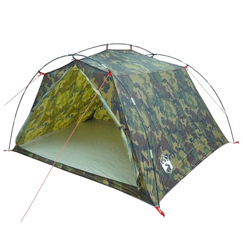 Tente tunnel de camping 4 places en tissu polyester 185T résistant aux UV