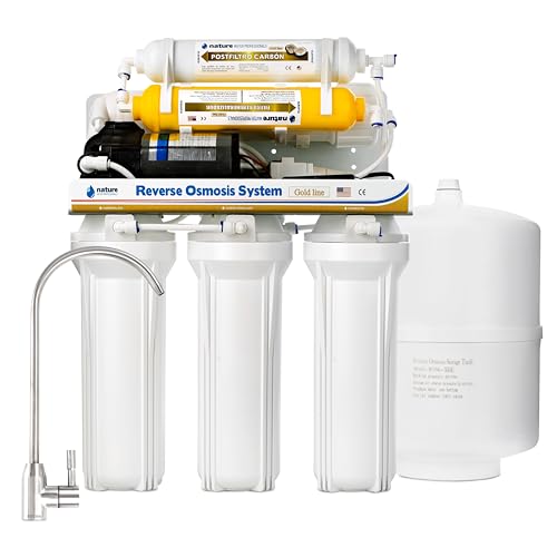 Equipo de Osmosis Inversa - Kit para Osmosis de 6 Etapas - Capacidad para 5 L - Incluye Membrana Vontron de 50GPD, Bomba y Filtros - Nature Water Professionals