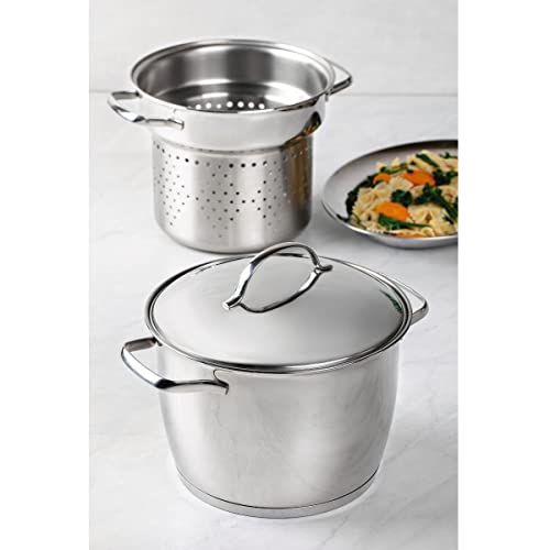 Jogo Cozi-Pasta com Fundo Triplo 2 Peça, Tramontina, 65650060, Inox