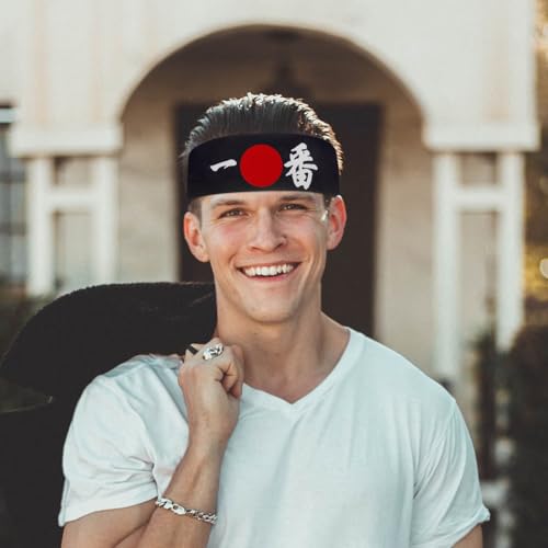 Cintas Hachimaki japonesas de algodón ajustables pack de 4 4