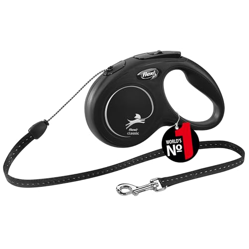 flexi New Classic S Seil 5 m schwarz für Hunde bis 12 kg