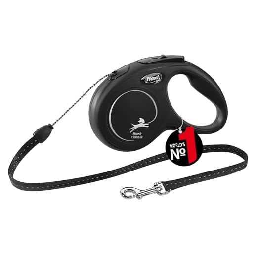 flexi New Classic S Seil 5 m schwarz für Hunde bis 12 kg