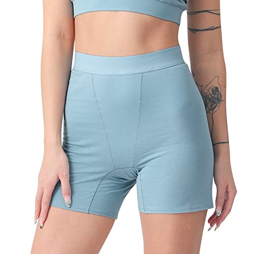 bragas sin costura algodon Braguitas Algodon Mujer Cintura Alta Barriga Plana Calzones Seamless Underwear Braga Menstrual Compresión Seamless Underwear Roupa Mulher bragas calzones Azul claro
