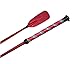 Jump Bat 18 Inch Riding Crop Horse and Rhinestone Decorated Handle (Red)