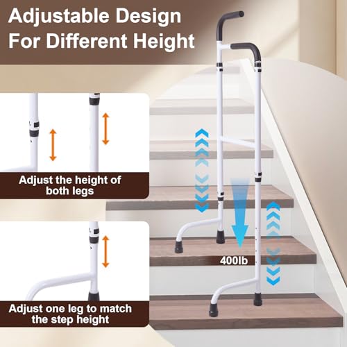 Subescaleras de aluminio con elevador de escaleras regulable en altura 2