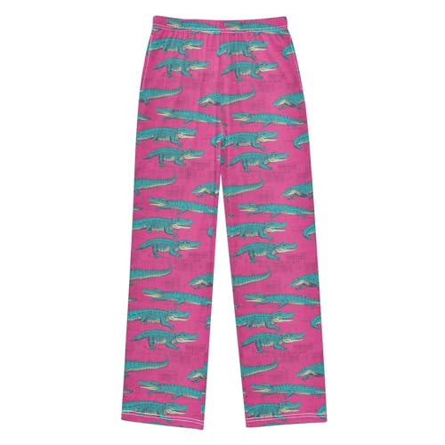 Pajama Bottoms, Alligators Pajamas Pant Sleep Long Pants Pink Lounge Wear Sleepwear Pjs