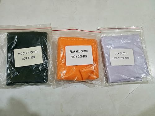 Image of ELECTROSTATIC (Static Friction) Kit (Silk,Wool & Flannel) Cloth with (Glass,Ebonite & Plastic) Rods for School Science Lab Apparatus /Physics Teaching Aid