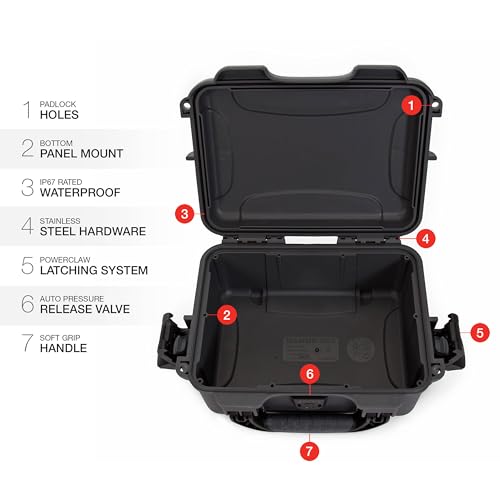 Maleta rígida impermeable Nanuk R 904 ecológica negra miniatura 5