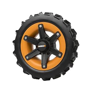 WORX WA0953 Landroid Räder All-Terrain – Für weichen Untergrund und feuchten Rasen – passend zu der Steigung bis zu 22 ° BZW. 40% – einfache Montage – Nicht für Vision