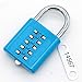 MIONI 10 Position Button Combination Padlock, 5 Position Locking Mechanism, bluexi15:18