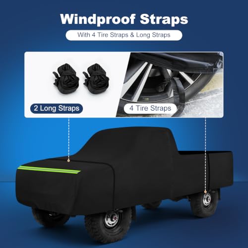 Image of QUNSUNUS Car Cover for Toyota Pickup 1978-1995 Regular /Xtra Cab Long Bed
