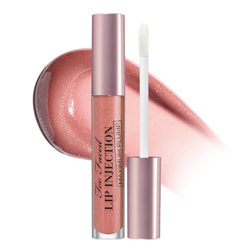 Too Faced Lip Injection Lip Plumper | Hydrating Lip Gloss for Fuller-Looking Lips | Original, Maximum Plump, Cooling Gloss &amp; Plumping Click Formulas