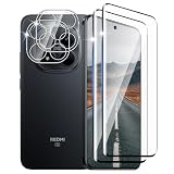 DXULWLM 2+2 sztuki szkła hartowanego do Redmi Note 15 Pro+ 5G/POCO M8 Pro, z osłoną obiektywu aparatu, 3D pełne pokrycie, twardość 9H, bez pęcherzyków, ochrona ekranu HD Anti-scratch