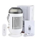 【4 en 1 Multifonction】 Outre le refroidissement de l'air rapide, nos refroidisseurs d'air ont également des fonctions d'humidification, purification et ventilateur.Utilise la puissance de l'évaporation pour le refroidir, vous aidant à vous débarrasser de l'été chaud.