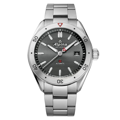 Alpina Alpiner 4 Automatic Al-525gs4aq6b - Reloj Para Hombre, Color Plateado Y Negro, Plateado Y Negro, Pulsera Alpina Alpiner 4 Automatic Al-525gs4aq6b - Reloj Para Hombre, Color Plateado Y Negro, Plateado Y Negro, Pulsera