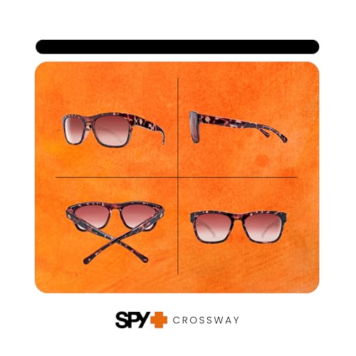 Spy Crossway Square Sunglasses for Men for Women +BUNDLE with ACCESSORY EYEWEAR KIT3
