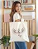 XIARON Unbleached Canvas Tote Bag Bird Notes Music lovers Musician Children's Music School 340g/m² thick fabric Uses as a tool bag L Coffee #1