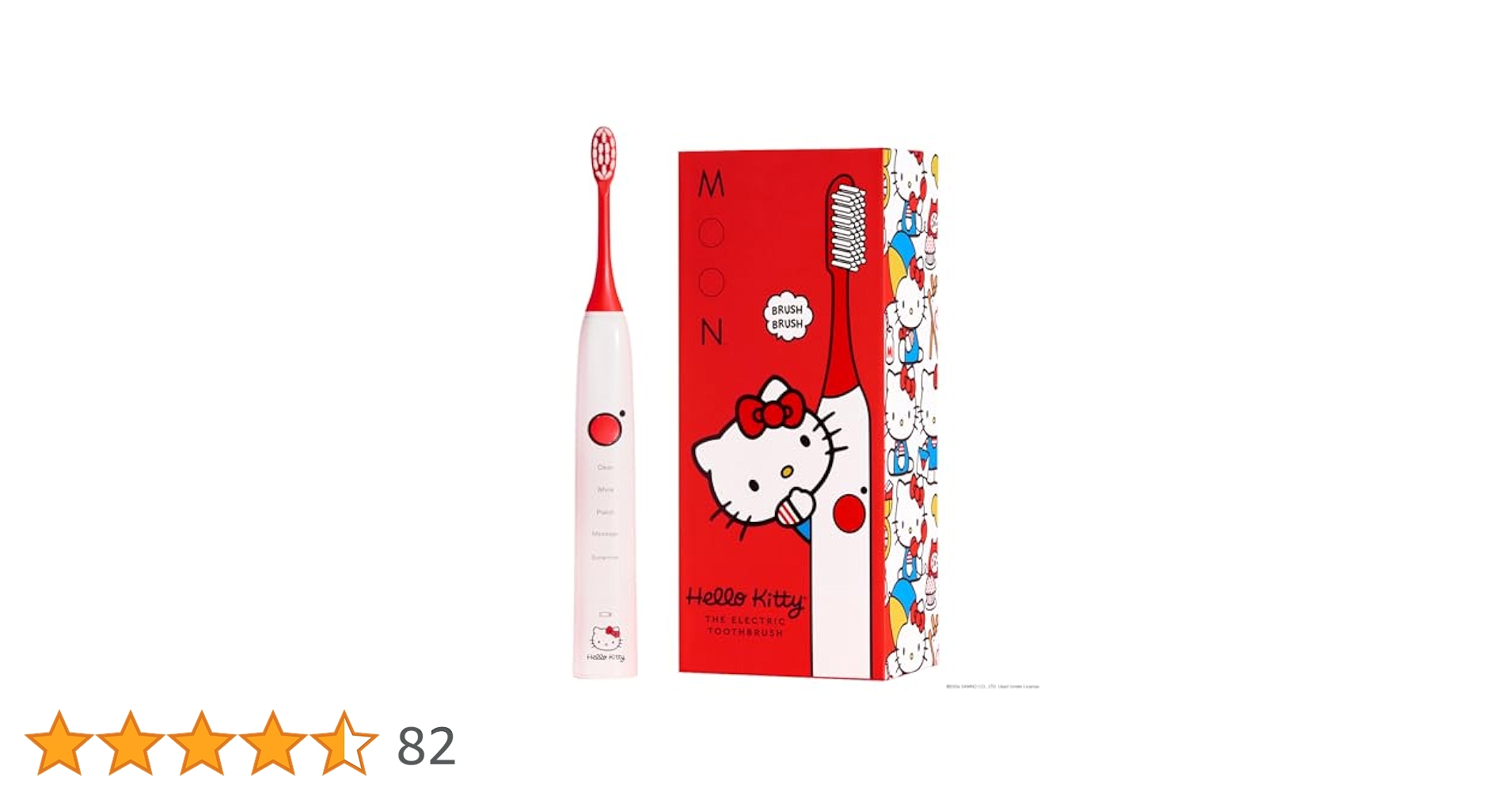Amazon.co.jp: MOON x ハローキティ 電動歯ブラシ 大人用 5つの