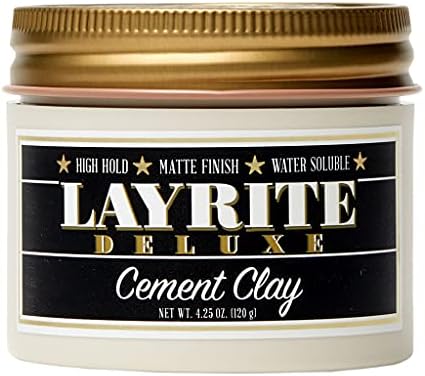 Layrite Cement Hair Clay, 4.25 Ounce