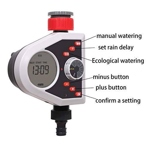 Lijincheng Timed Irrigation LCD Display Garden Automatic Watering Timer ...