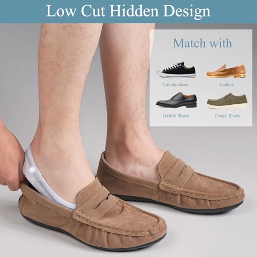 Caldodo Sneaker Socken Herren 43-46 Füßlinge 8Paar, Sneakersocken Baumwolle Herrensocken Atmungsaktiv, No Show Socken Unsichtbar im Schuh, Weiß 5