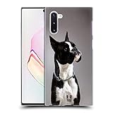 Atractivo y elegante imprimir Head Case Designs Bóxer Alemán Negro Y Blanco Razas de Perros Populares Carcasa rígida Compatible con Samsung Galaxy Note10 / 5G