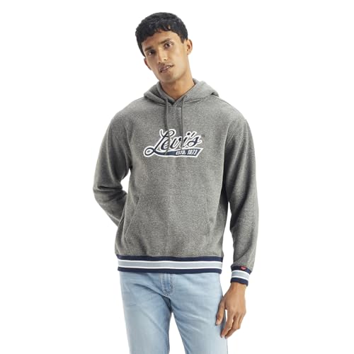 Image of Levi's Men Cotton Hooded Sweatshirt