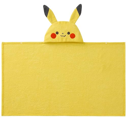 Amazon.co.jp: monpoke フード付きバスタオル ピカチュウ イエロー