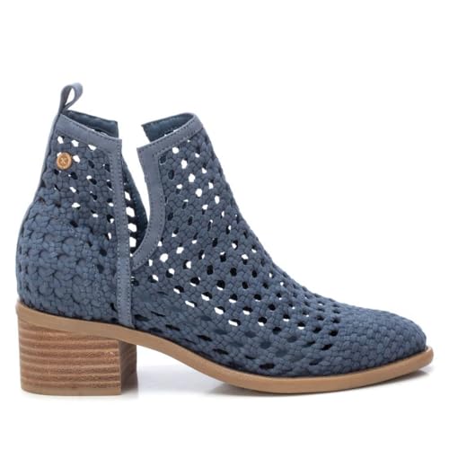 XTI - Botín Mujer Jeans - Calzado Cómodo y Versátil - Moda casual - Modelo 14395903 (Talla 39)