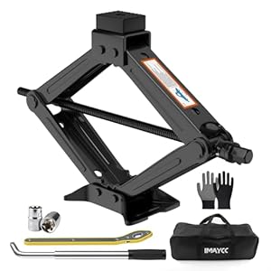 New Version Car Jack Kit Scissor Jack for Car 2 Ton Spare Tire Changing Kit,Portable Tire Jack Repair Kit with Lug Wrench,Car Lifting Jack for Auto/SUV/MPV