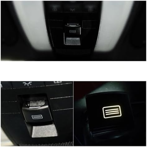 Car Sunroof Switch for W204 C-Class for W212 for A207 E-Class for W218 for CLS-Class Car Sunroof Window Switch Button 21290646019051(Yellow)(Black)