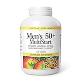 Natural Factors, Men's 50+ MultiStart Daily Multivitamin, Nutritional Support for Immune and Prostate Health, 120 tablets (60 servings)