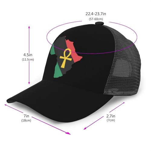 Ankh African Unisex Mesh Baseball Caps - Classic Adjustable Hat2
