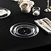 PLASTICPRO [9'' 40 Pack] 9'' inch Premium Heavy Weight Crystal Clear Classy Disposable hard Plastic Entree plates